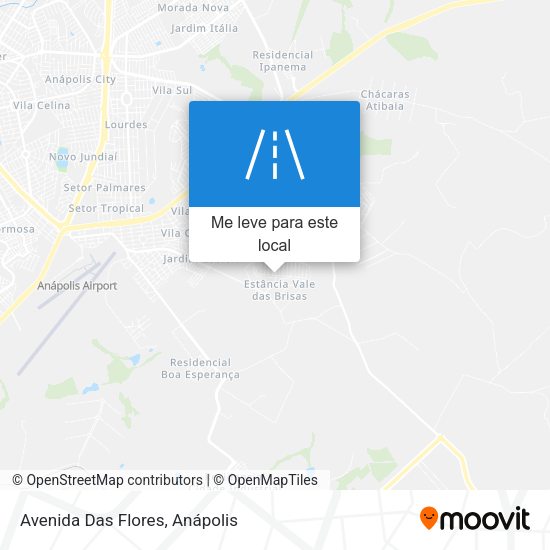 Avenida Das Flores mapa