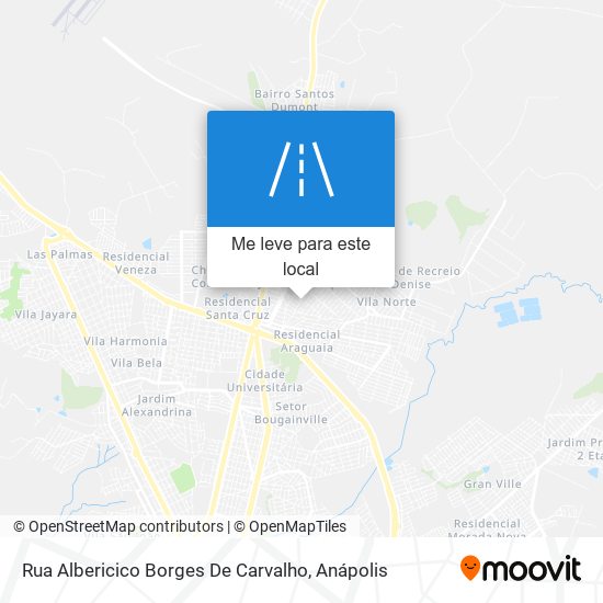 Rua Albericico Borges De Carvalho mapa