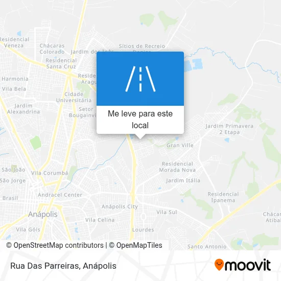 Rua Das Parreiras mapa