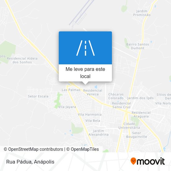 Rua Pádua mapa