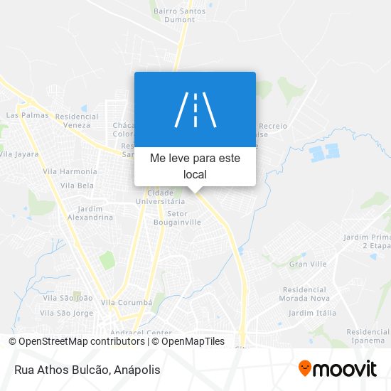 Rua Athos Bulcão mapa