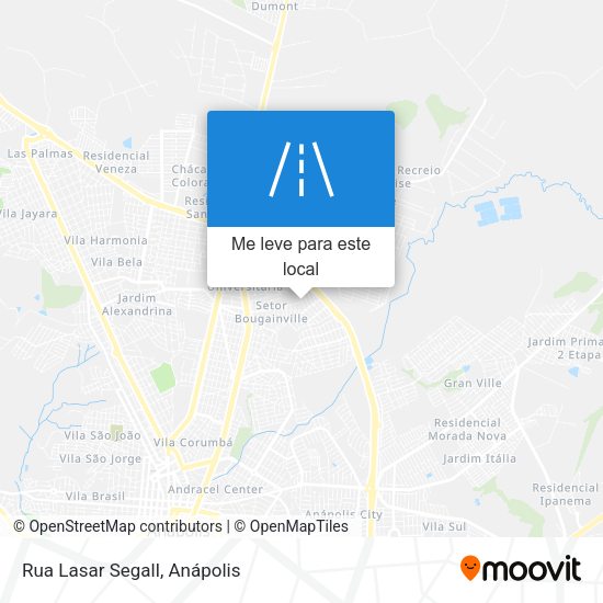 Rua Lasar Segall mapa