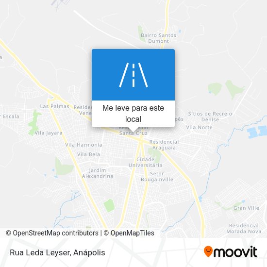 Rua Leda Leyser mapa