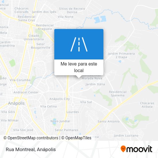 Rua Montreal mapa