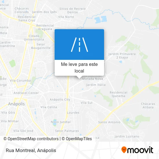 Rua Montreal mapa