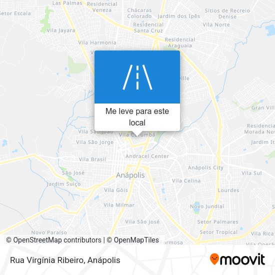Rua Virgínia Ribeiro mapa