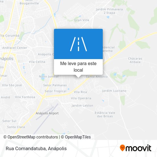 Rua Comandatuba mapa