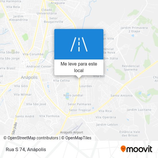Rua S 74 mapa