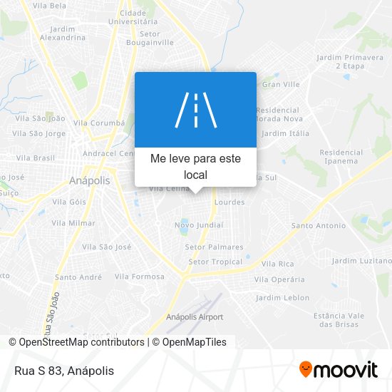 Rua S 83 mapa
