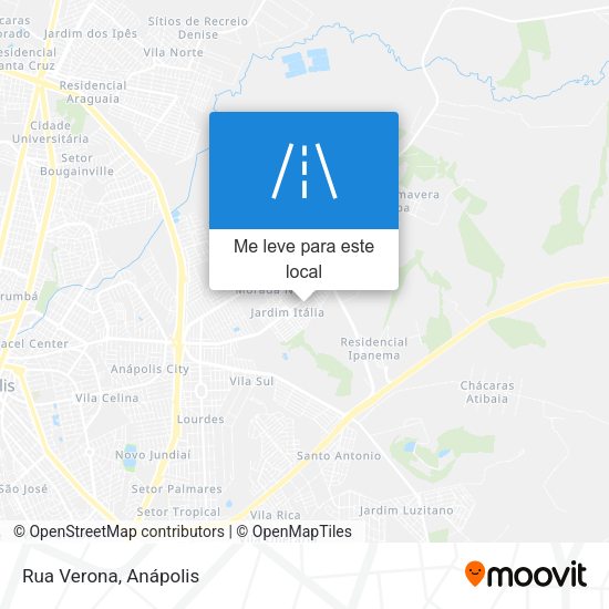 Rua Verona mapa