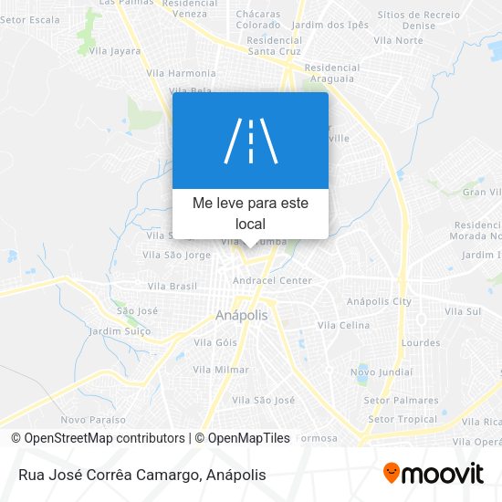 Rua José Corrêa Camargo mapa