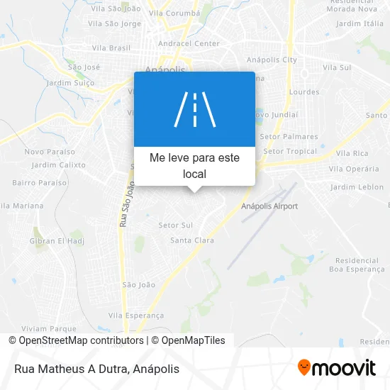 Rua Matheus A Dutra mapa