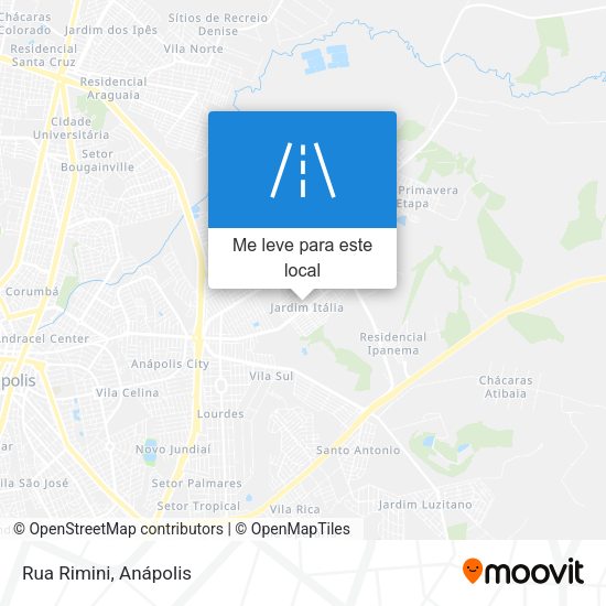 Rua Rimini mapa