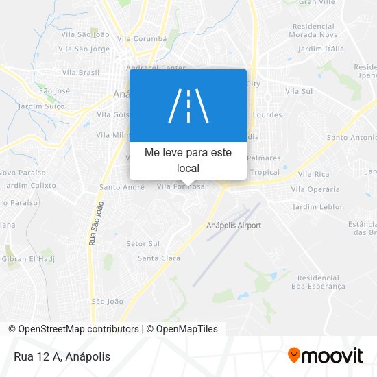 Rua 12 A mapa