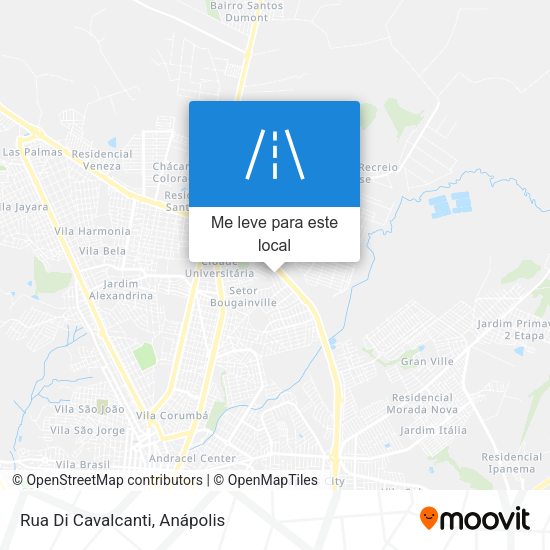 Rua Di Cavalcanti mapa