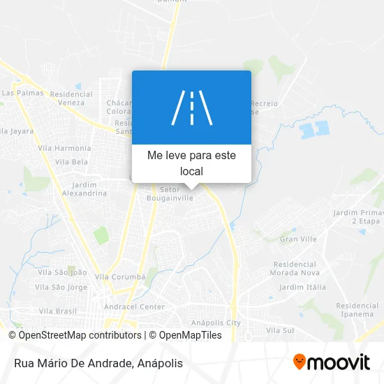 Rua Mário De Andrade mapa