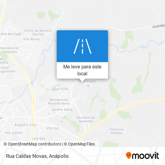 Rua Caldas Novas mapa