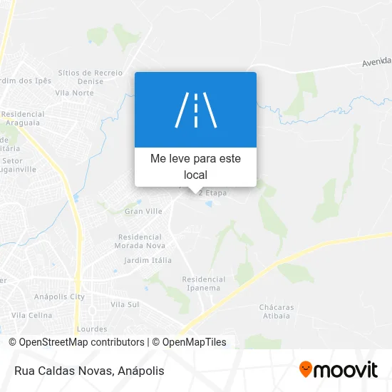 Rua Caldas Novas mapa