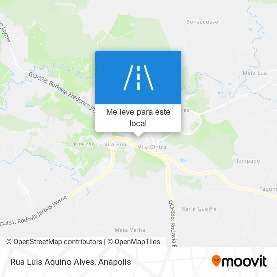 Rua Luis Aquino Alves mapa