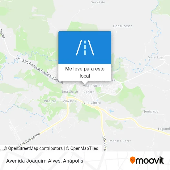 Avenida Joaquim Alves mapa