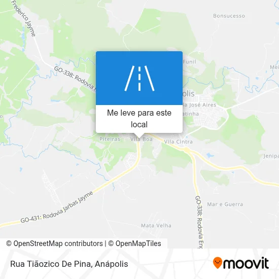 Rua Tiãozico De Pina mapa