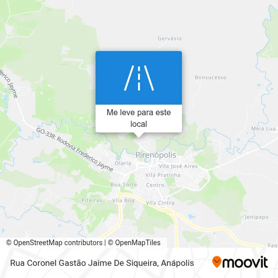 Rua Coronel Gastão Jaime De Siqueira mapa