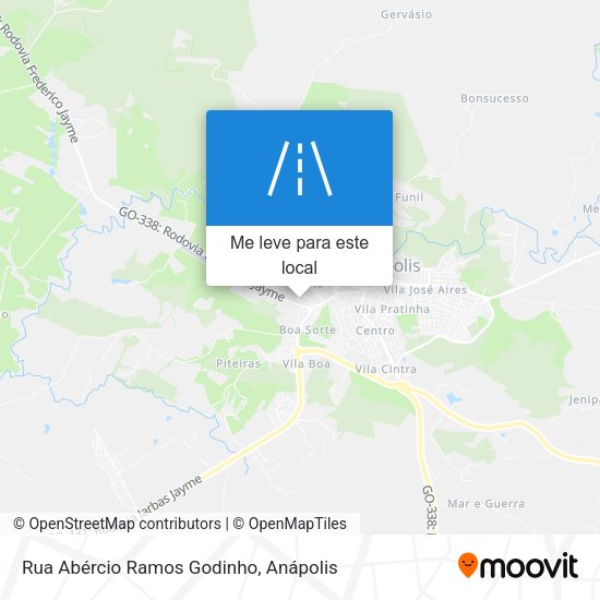 Rua Abércio Ramos Godinho mapa