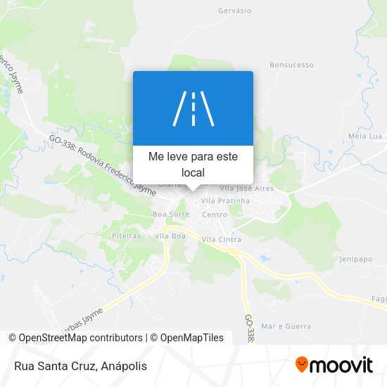 Rua Santa Cruz mapa