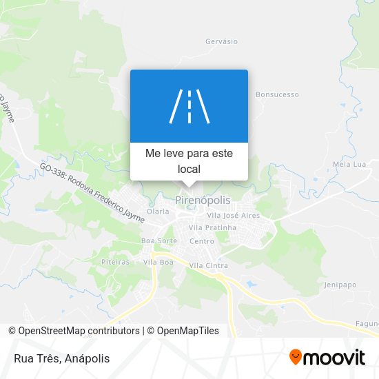 Rua Três mapa