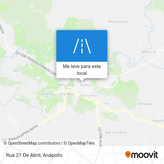 Rua 21 De Abril mapa