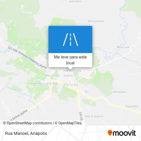 Rua Manoel mapa
