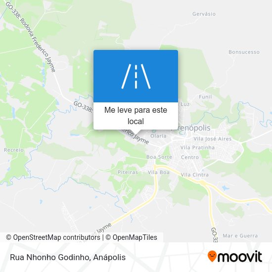 Rua Nhonho Godinho mapa