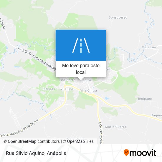 Rua Silvio Aquino mapa