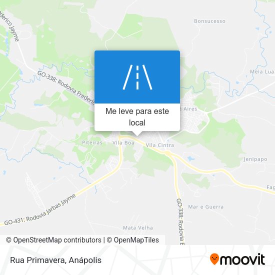 Rua Primavera mapa