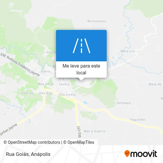 Rua Goiás mapa