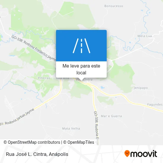 Rua José L. Cintra mapa