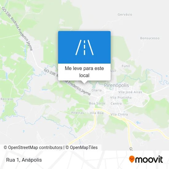 Rua 1 mapa