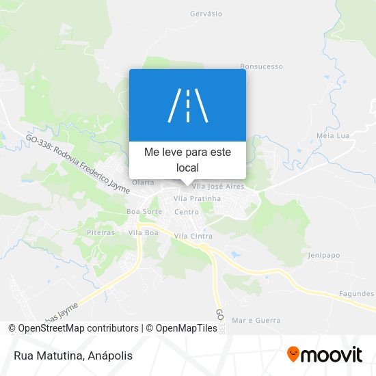 Rua Matutina mapa