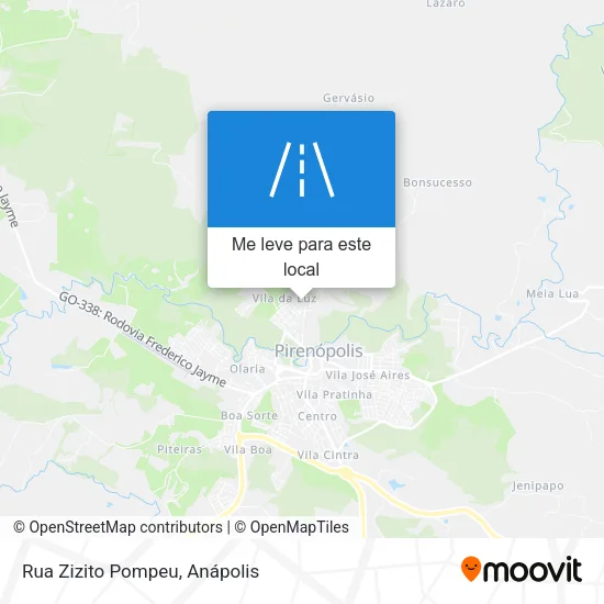 Rua Zizito Pompeu mapa