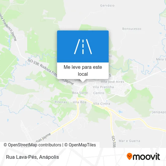 Rua Lava-Pés mapa