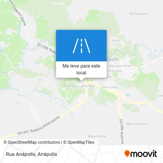 Rua Anápolis mapa