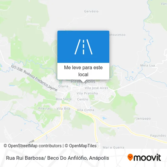 Rua Rui Barbosa/ Beco Do Anfilófio mapa