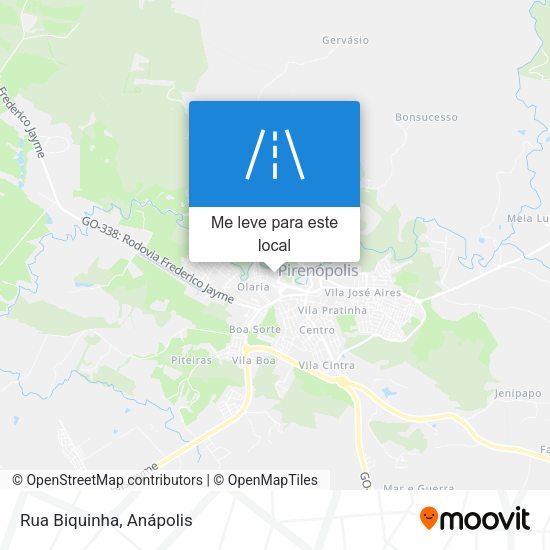 Rua Biquinha mapa