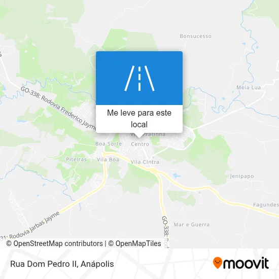 Rua Dom Pedro II mapa