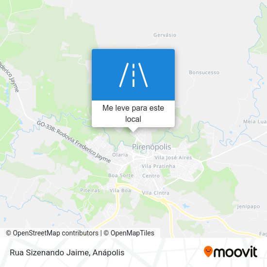 Rua Sizenando Jaime mapa