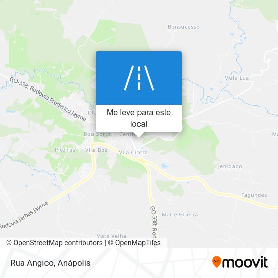 Rua Angico mapa
