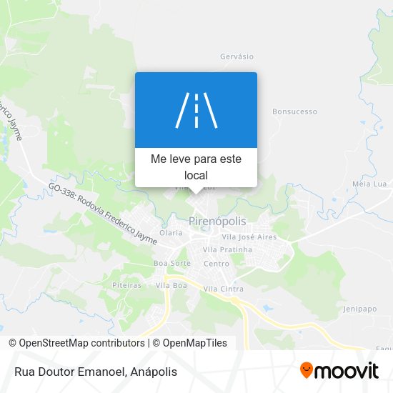 Rua Doutor Emanoel mapa