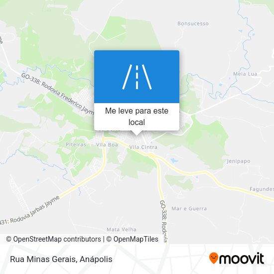 Rua Minas Gerais mapa