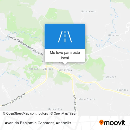 Avenida Benjamin Constant mapa
