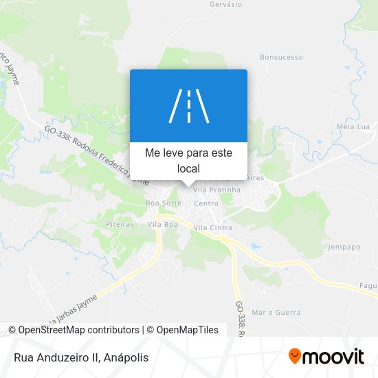 Rua Anduzeiro II mapa